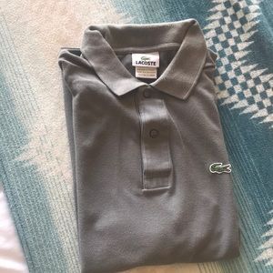 Lacoste Men’s Polo - Size 4 (US Medium) - Gray